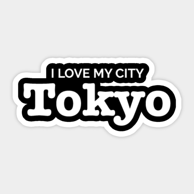 tokyo Sticker by janvimar